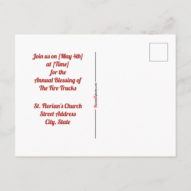 St. Florian of Lorch (BK 32) Postcard (Back)