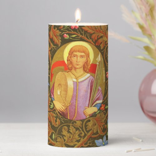 St Florian of Lorch PM 03 3x6 Pillar Candle
