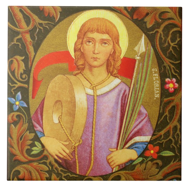 St. Florian of Lorch (PM 03) Ceramic Tile (Front)
