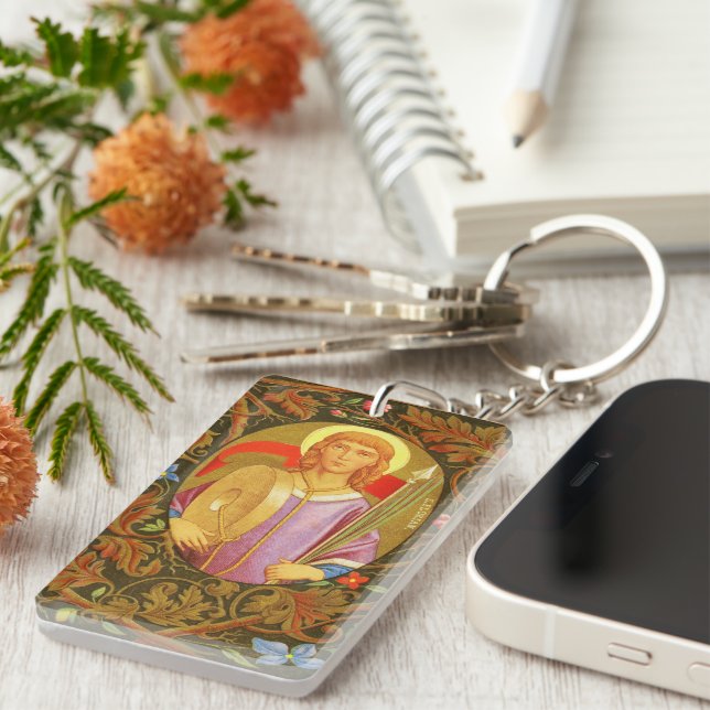 St. Florian of Lorch (PM 03) Single Image Keychain (Front Right)