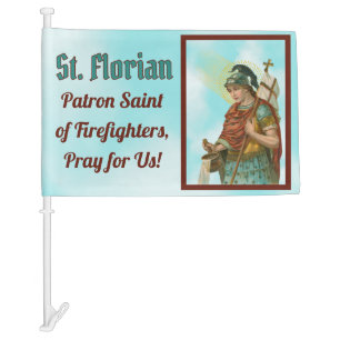 St. Florian with Bucket (Clear Skies; M 019) Car Flag