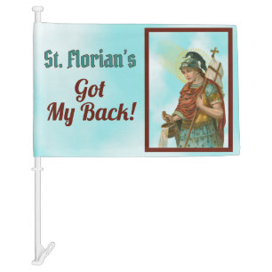 St. Florian with Bucket (Clear Skies; M 019) Car Flag