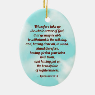 St. Florian with Bucket (Clear Skies; M 019) Ceramic Ornament