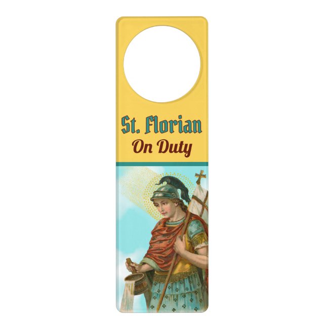 St. Florian with Bucket (Clear Skies; M 019) Door Hanger (Front)