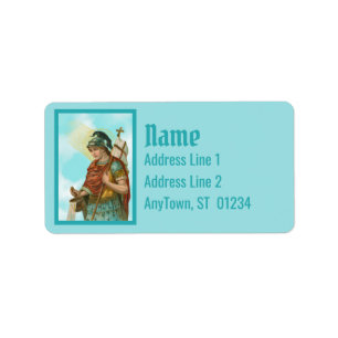 St. Florian with Bucket (Clear Skies; M 019) Label