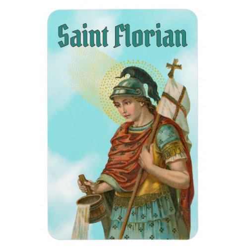 St Florian with Bucket Clear Skies M 019 Magnet
