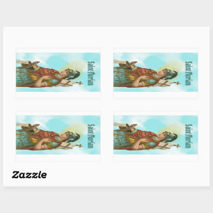 St. Florian with Bucket (Clear Skies; M 019) Rectangular Sticker