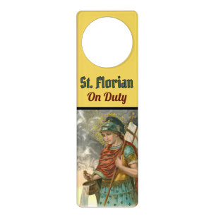 St. Florian with Bucket (Smoke; M 019) Door Hanger
