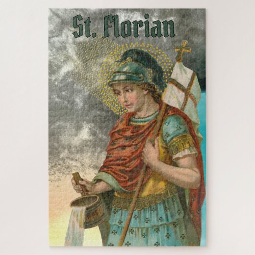 St Florian with Bucket Smoke M 019 Jigsaw Puzzle
