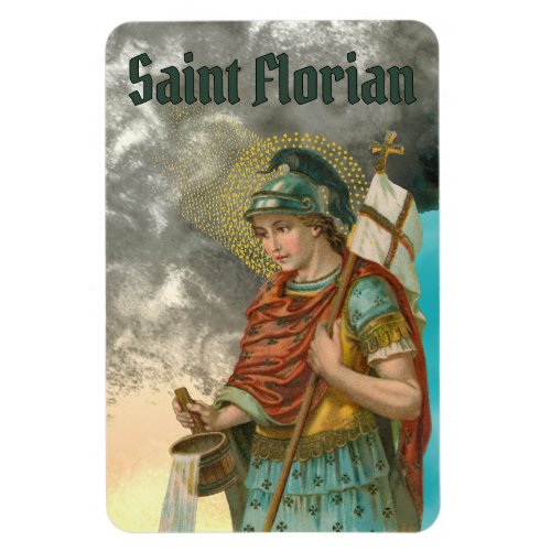 St Florian with Bucket Smoke M 019 Magnet