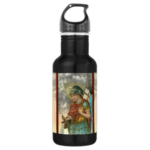 St. Florian with Bucket (Smoke; M 019) Stainless Steel Water Bottle