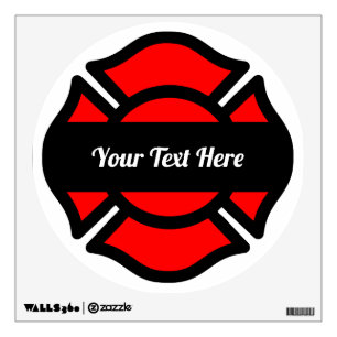 St. Florian's Cross 12"x12" (Style 3, Circular) Wall Decal