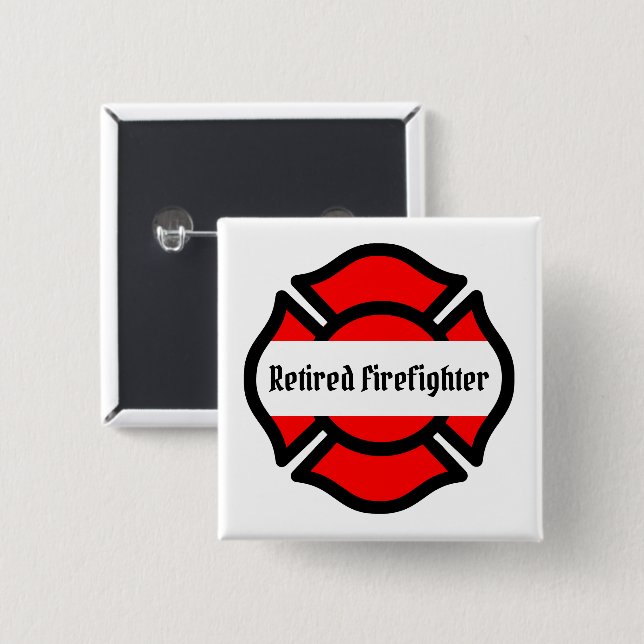 St. Florian's Cross Button (Front & Back)