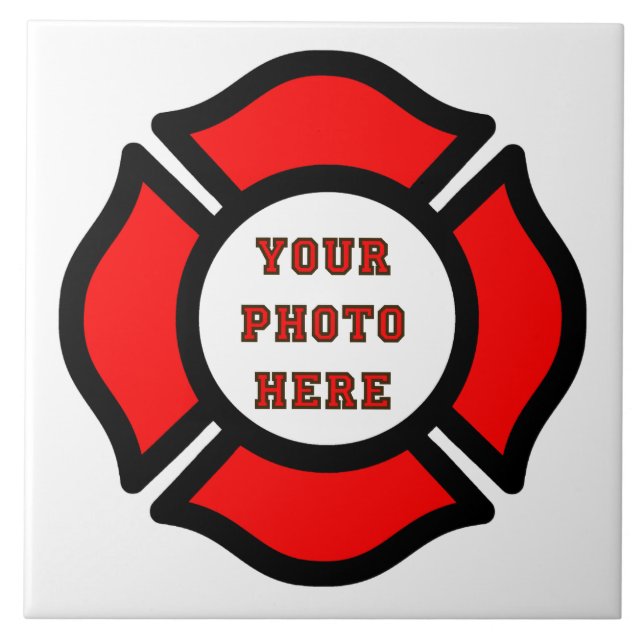 St. Florian's Cross (Style 4) Ceramic Tile (Front)