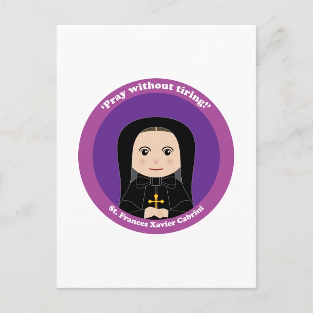 St. Frances Xavier Cabrini Postcard (Front)