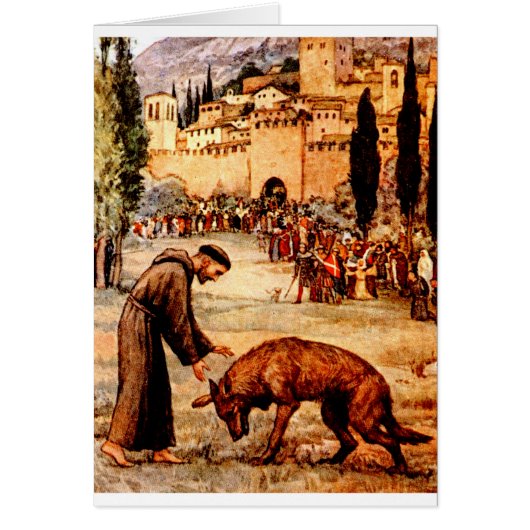 St Francis and the Wolf Cards (Front)