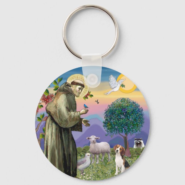 St Francis - Beagle 1 Keychain (Front)