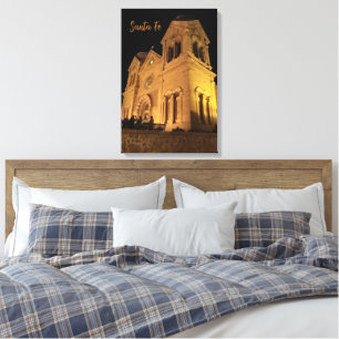St. Francis Cathedral Santa Fe NM Wrapped Canvas Print
