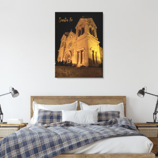 St. Francis Cathedral Santa Fe NM Wrapped Canvas Print