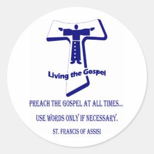 St Francis Classic Round Sticker