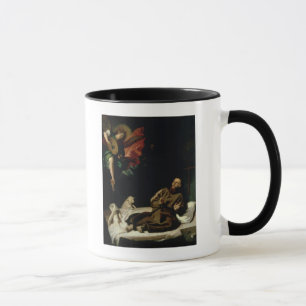 St. Francis comforted by an Angel Musician Mug