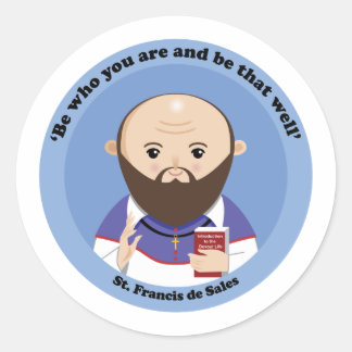 St. Francis de Sales Classic Round Sticker