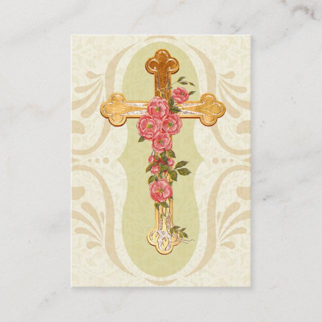 St. Francis de Sales on "YOUR CROSS"  Holy Card (Front)