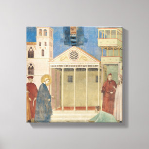 St. Francis Honoured by a Simple Man, 1297-99 Canvas Print