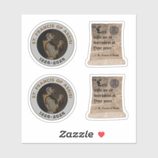 St. Francis of Assisi 1226–2026 & Prayer Gift Item Sticker