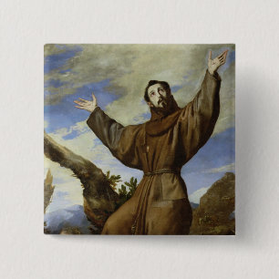 St. Francis of Assisi  1642 Button