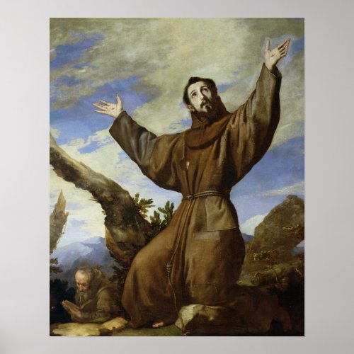 St Francis of Assisi  1642 Poster