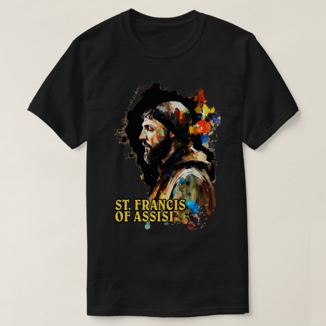 St Francis of Assisi 1 T-Shirt (Design Front)