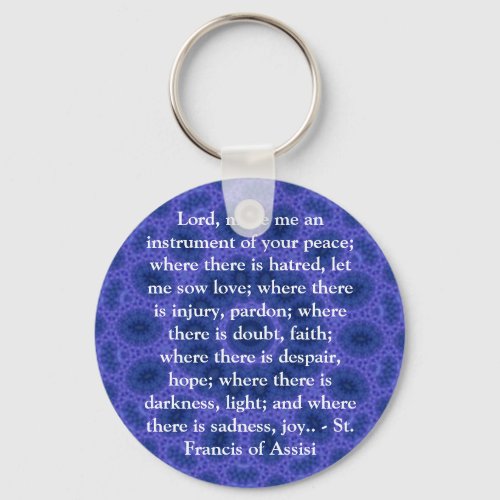 St Francis of Assisi about FAITH Keychain