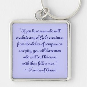 St. Francis of Assisi Animal Compassion Keychain