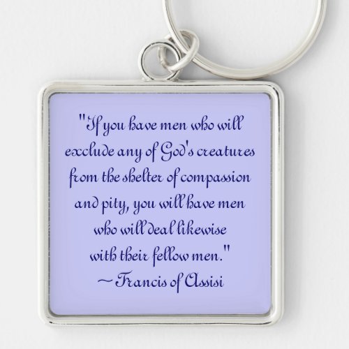 St Francis of Assisi Animal Compassion Keychain