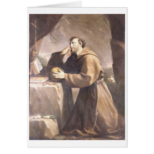 St. Francis of Assisi at Prayer Cards (Front)