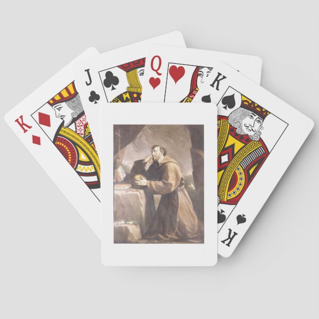 St. Francis of Assisi at Prayer Poker Cards (Back)