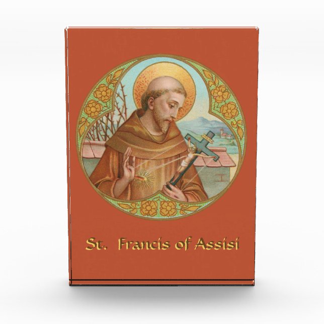 St. Francis of Assisi (BK 002) Acrylic Award (Front)