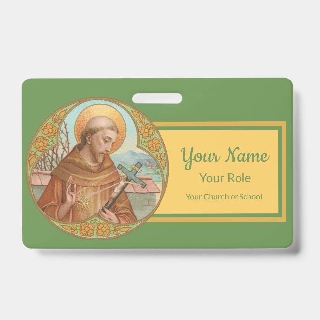 St. Francis of Assisi (BK 002) Badge (Front)