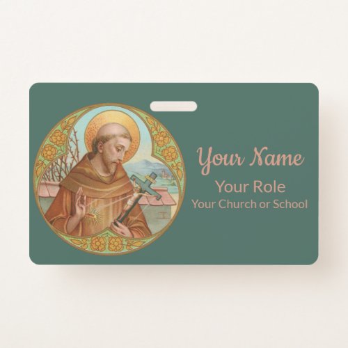 St Francis of Assisi BK 002 Badge