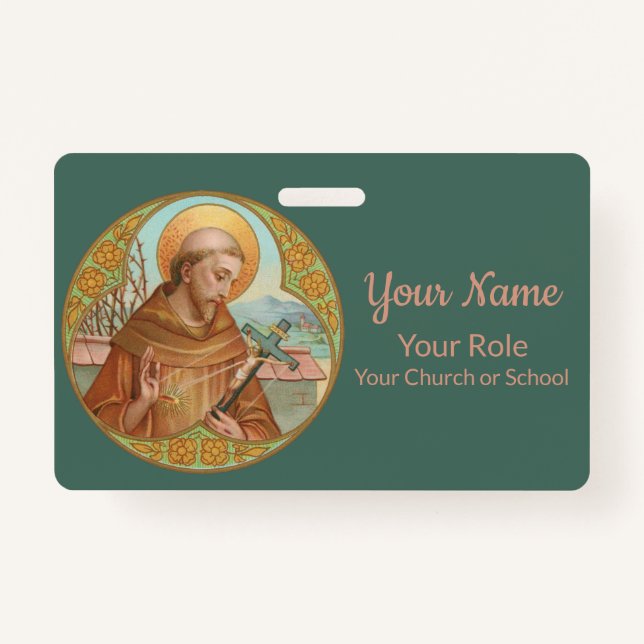 St. Francis of Assisi (BK 002) Badge (Front)