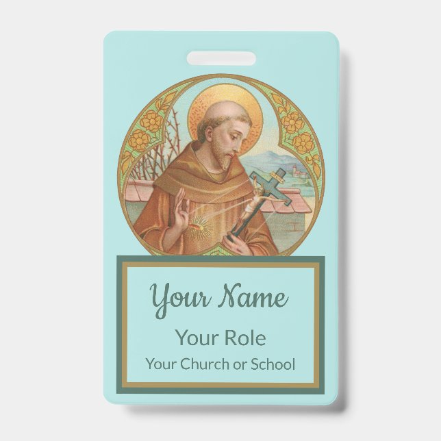 St. Francis of Assisi (BK 002) Badge (Front)