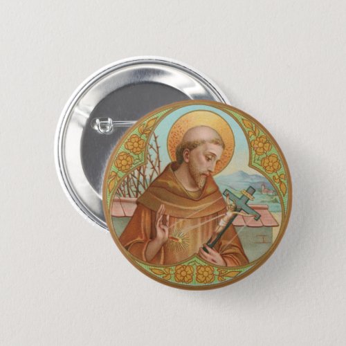St Francis of Assisi BK 002 Button