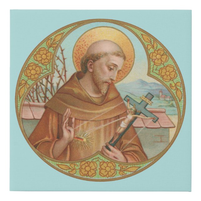 St. Francis of Assisi (BK 002) Faux Canvas Print (Front)