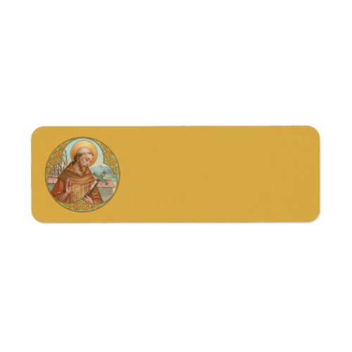 St Francis of Assisi BK 002 Label