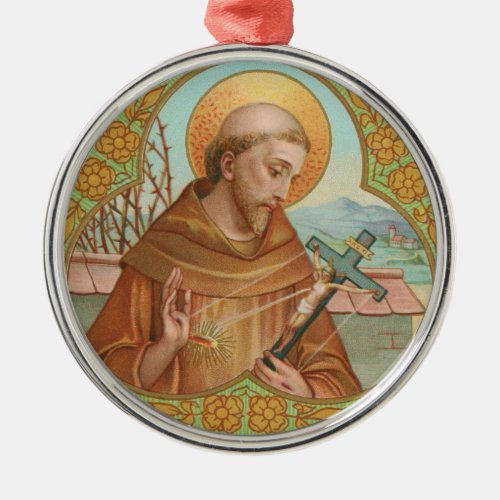 St Francis of Assisi BK 002 Metal Ornament