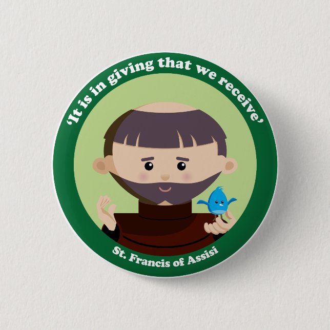 St. Francis of Assisi Button (Front)