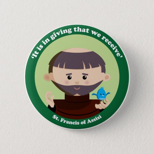 St Francis of Assisi Button