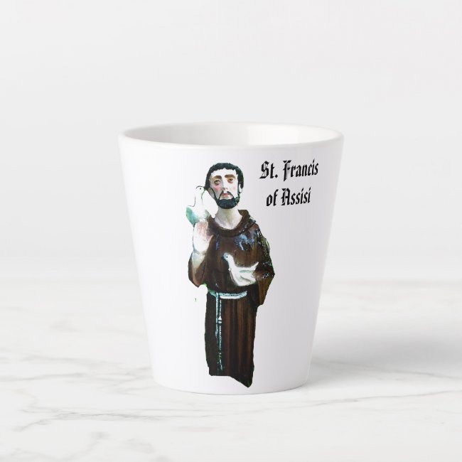St. Francis of Assisi Catholic Latte Mug