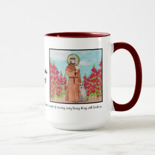 St. Francis of Assisi Colorful Watercolor Gift Mug